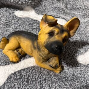 Small Adorable German Shepherd Figurine